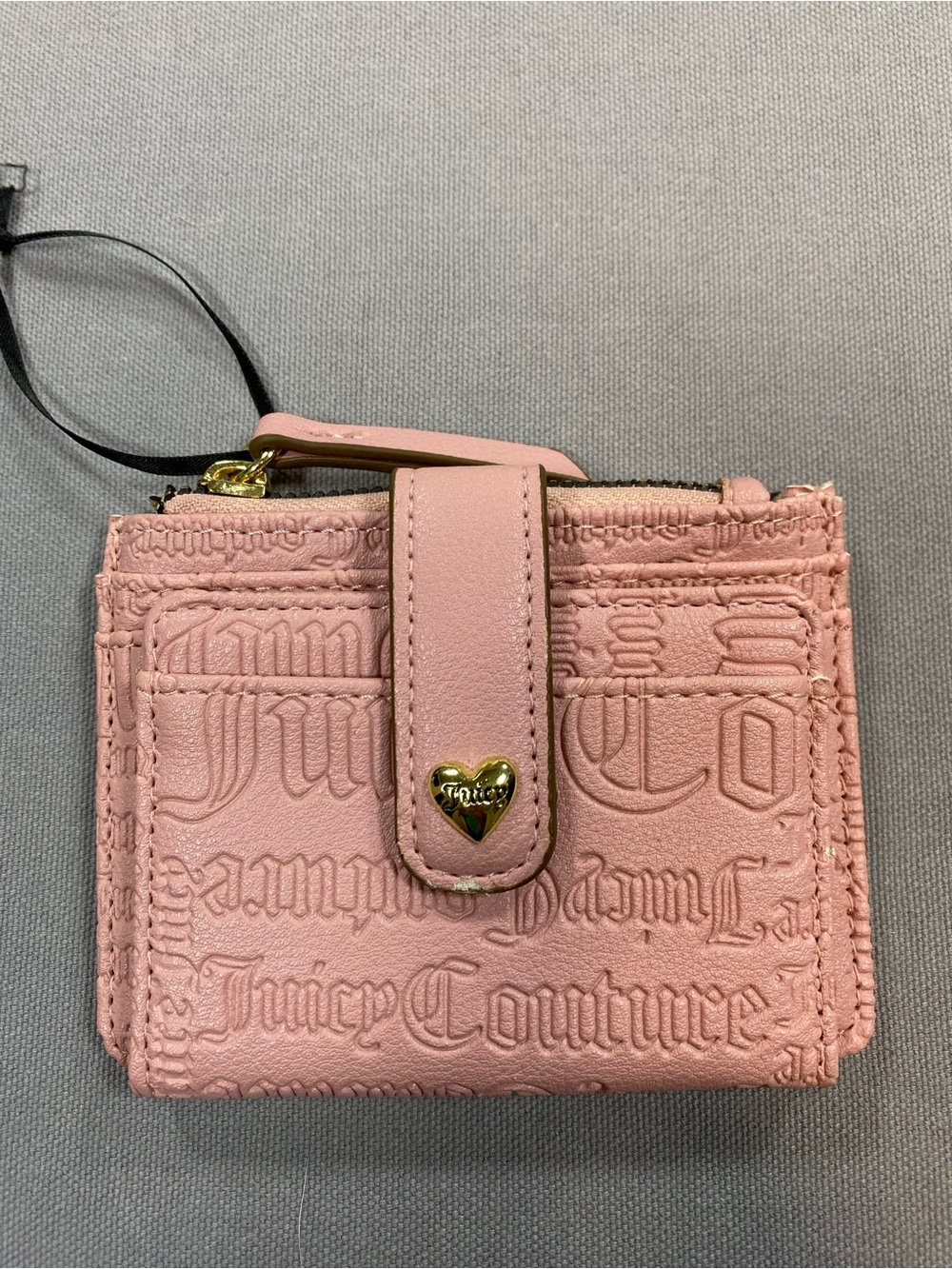 Juicy Couture Blush Pink Embossed Mini Wallet